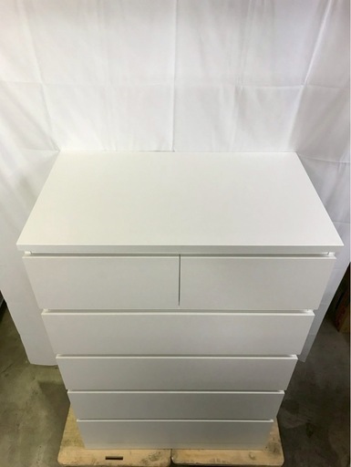 【成約済み】【2ヶ月保証】IKEA マルム MALM チェスト 5段 幅80 奥行48 高さ123