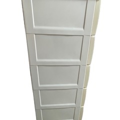 天馬　Fits フィッツ　プラスチックチェスト　6段　木製天板　幅75cmの画像