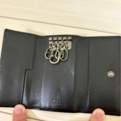 Calvin Klein 黒 キーケース　ブラックの画像