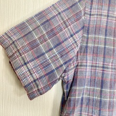 ラルフローレン チェック柄 半袖シャツ LAUREN RALPH メンズSの画像