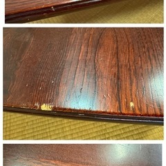 カリモク　座敷テーブル　ローテーブル　折り畳みの画像
