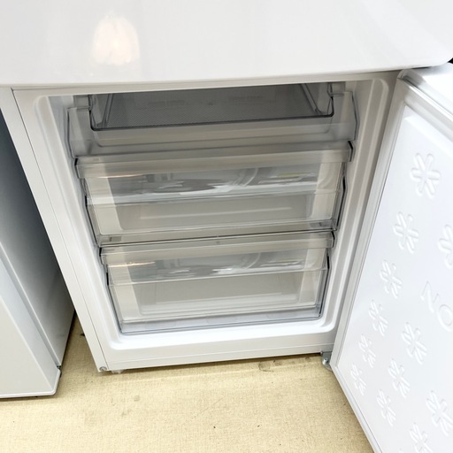 【ドリーム池田店】○ジモティ割7%　ハイアール　150L/2ドア冷蔵庫　JR-F15KS 2024年製【45288】