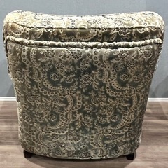 2/28.29引取の方半額！昭和レトロ 花柄アームチェア 1人掛けソファ クラシック ヴィンテージ 応接椅子の画像