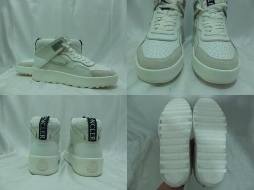 MONCLER モンクレール PROMYX SPACE HIGH ハイカット レザースニーカー 箱付 サイズ 41 白 シューズ