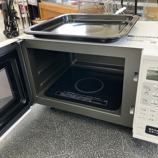 今2602-1362 SHARP オーブンレンジ RE-F163-W 2023年製 ホワイト 通電確認済み キズ汚れ有り