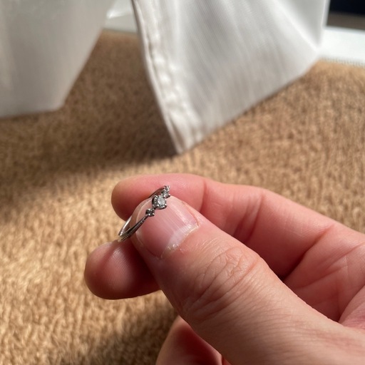 天然ダイヤモンド　0.12ct シルバー925 リング