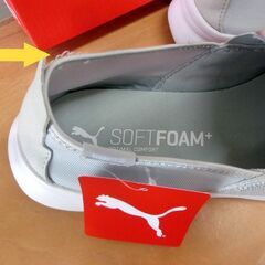 ②未使用 27㎝ プーマ/PUMA フレックス エッセンシャル ユニセックス ライトグレー ユニセックス 男女兼用 箱付 札幌 西区 西野店の画像