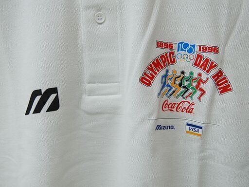 保管品 Coca-Cola Mizuno Tシャツ LLサイズ オリンピック デイ ラン ホワイト コカコーラ ミズノ OLYMPIC DAY RUN  札幌市 清田区 平岡