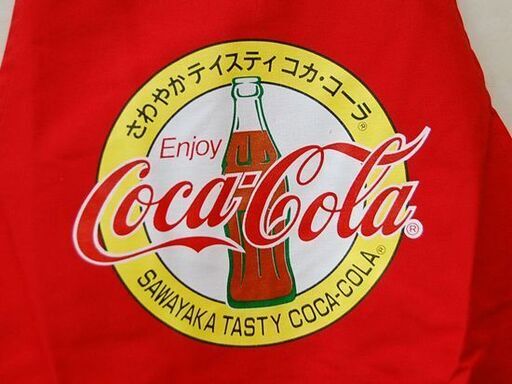 保管品 Enjoy Coca-Cola エプロン さわやか テイスティ コカ・コーラ イベント お店  札幌市 清田区 平岡