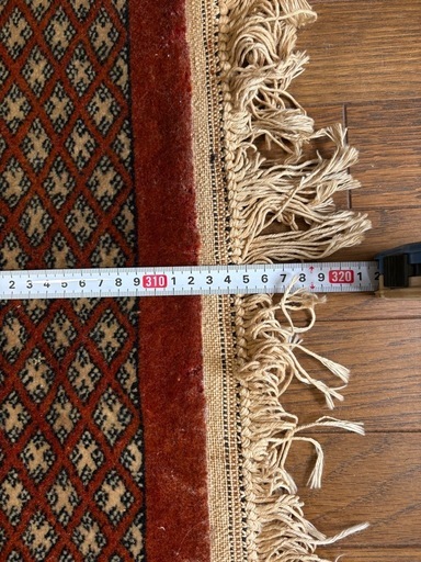 ① パキスタン手織り絨毯約218×313cm (桔梗) 妙典のカーペット/マット