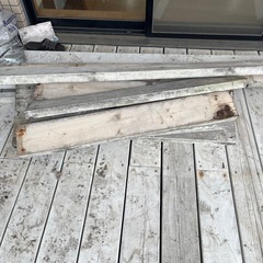 ウッドデッキの木材　　屋外用の画像