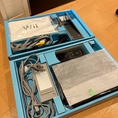 Wii 箱付き(黒) 付属品多数の画像
