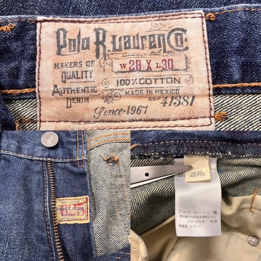 POLO RALPH LAUREN デニムパンツ w28 メキシコ製