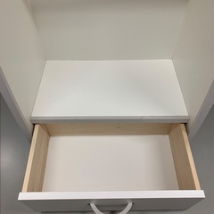 ハンガーラック ワイドタイプ 木製 子供 キッズ 収納棚 収納ラック 幅48×奥行30×高さ90cm 自宅保管品 現状品 2Dの画像