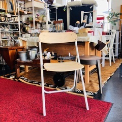 無印MUJI muji 無印良品　スチールパイプ折りたたみチェアの画像