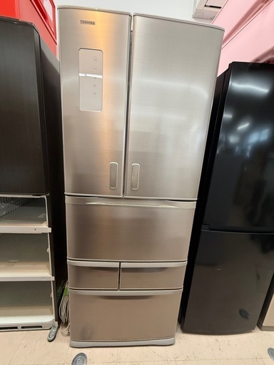 美原店 東芝 ノンフロン 冷凍冷蔵庫 GR-477F 2016年製 6ドア 観音開き　タッチオープン