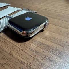美品アップルウォッチシリーズ7ステンレスシルバーの画像