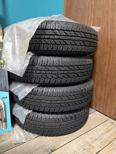 【未使用同等】ジムニー用 175/80R16 ヨコハマ ジオランダーAT + KEELER TA 16×5.5J 4本セット｜車検用購入