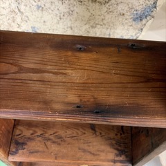 【ドリーム川西店限定】☆ジモティー見たよ♪割引☆ アンティーク木製ハシゴ 【99560000055920】の画像