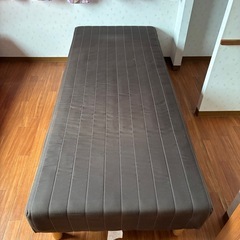 足付きスプリングマット(一体式) 茶色の画像