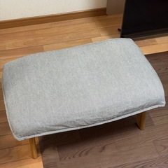 無印良品　ハイバックリクライニングソファ　オットマンの画像