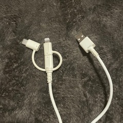 モバイルバッテリー 充電器Lightningケーブル付セットの画像