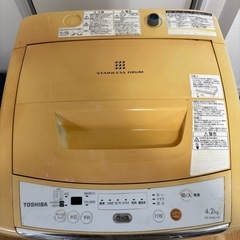 TOSHIBA　洗濯機の画像