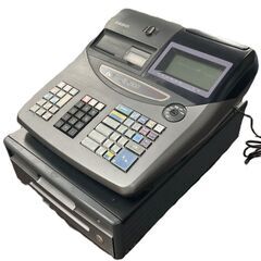 CASIO カシオ TE-2100 電子レジスター 箱付 店舗用品 通電確認済の画像