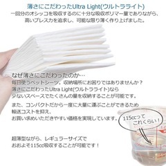 Air Ultra Lightシート　ペットシーツ　レギュラー 200枚 の画像