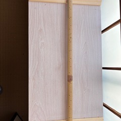 【美品】仏壇用 供物台 経机 木目調 シンプルデザインの画像