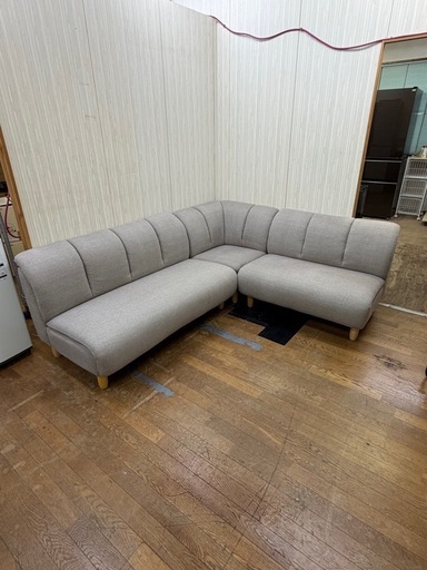 イチオシ家具!! 組み方自由!! SQUASH コーナーソファ カウチソファ L字ソファ セパレート 布張り