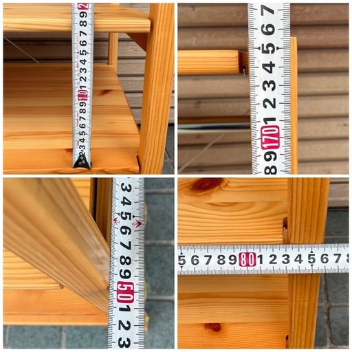 ※終了※★無印良品★ パイン材ユニットシェルフ・ワードローブ 収納家具 中板高さ調整可能・高さ175cm×奥行き50cm×幅86cm