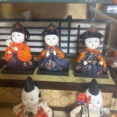 ガラスケース入り雛人形の画像
