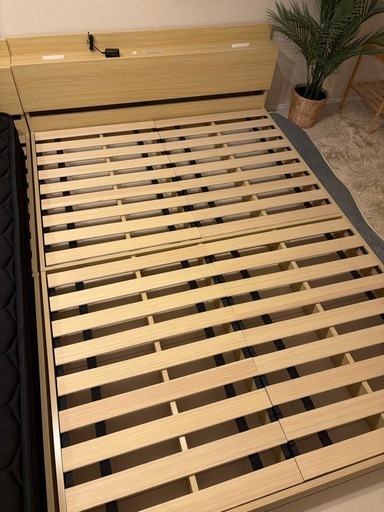 【差し上げます】新品！ダブルサイズベッド
