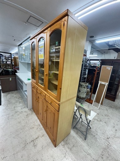 千葉県 船橋市のリサイクルショッ 食器棚、キッチン収納(収納家具)の 完売致しました　🉐LINE会員限定スペシャル価格🉐【カップボ－ド】　8700円　27－304