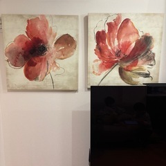 キャンバスアート　花柄　フラワー　アートボード　絵画　MADISON PARK　の画像