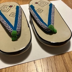 幾何学模様 草履 16.5cmの画像