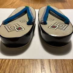 幾何学模様 草履 16.5cmの画像