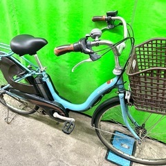 本日限定SALE🌈新品バッテリー付き🌈東京23区配達無料🌈新基準 ヤマハ　パスラフィーニ　8.9Ah リチウム 電動自転車 中古　BS 5573の画像