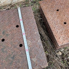  側溝用鉄板　8枚まとめて　金沢市または南砺市希望の画像