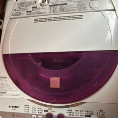 2011年製 SHARP 全自動洗濯機 ES-45E6 4.5kg ピンク ION COATの画像