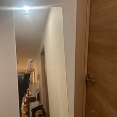 【美品】スリム姿見 全身鏡（縦155cm×横30cm）の画像