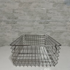 無印良品　ステンレスワイヤーバスケットの画像