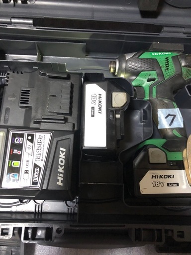 ハイコーキ18vインパクトドライバWH18DKL、中古美品