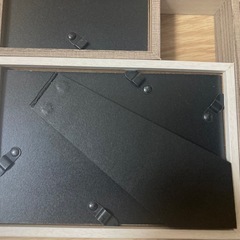 【美品】フォトフレーム 写真立て　4面 木目調 天然素材　の画像