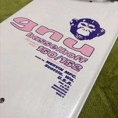 GNU グヌー　150 cm スノーボード　
ビンディングセットの画像