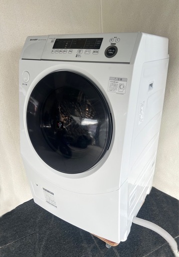 シャープ ドラム式洗濯機 10/6kg、クリーニング済み?? ♡、動作確認済み?、2022年製、35km以内送料無料?