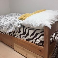 引越し処分｜木製ベッドフレーム｜3/15引取限定の画像