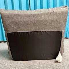 つながるワイドポケットコイル座イス　グレーの画像