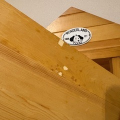 木製のわんちゃんのお家　犬小屋　室内用　国内メーカー
の画像